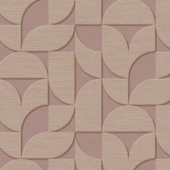 Brown-purple geometric retro wallpaper, 333611, Revive, Eijffinger