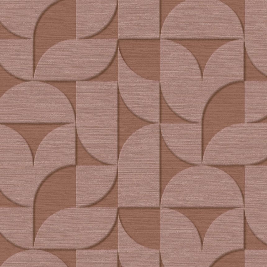 Terracotta geometric retro wallpaper, 333613, Revive, Eijffinger