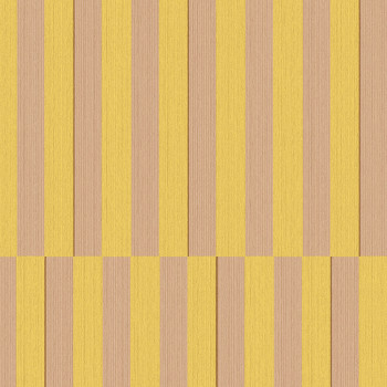 Yellow-beige striped retro wallpaper, 333621, Revive, Eijffinger