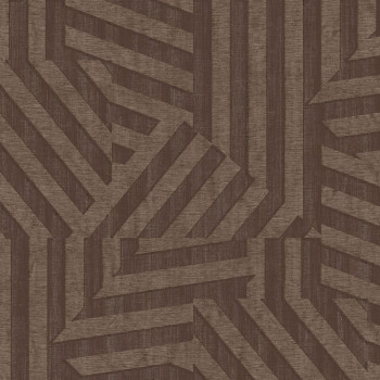 Brown geometric retro wallpaper, 333631, Revive, Eijffinger