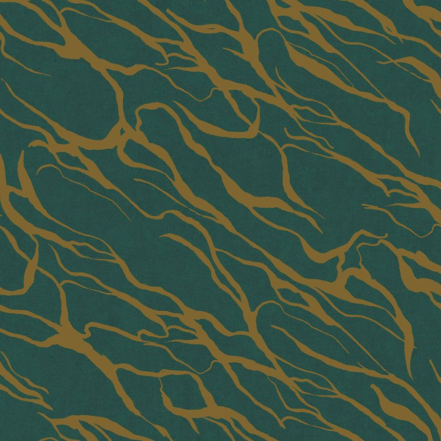 Green-gold non-woven wallpaper, 333644, Revive, Eijffinger