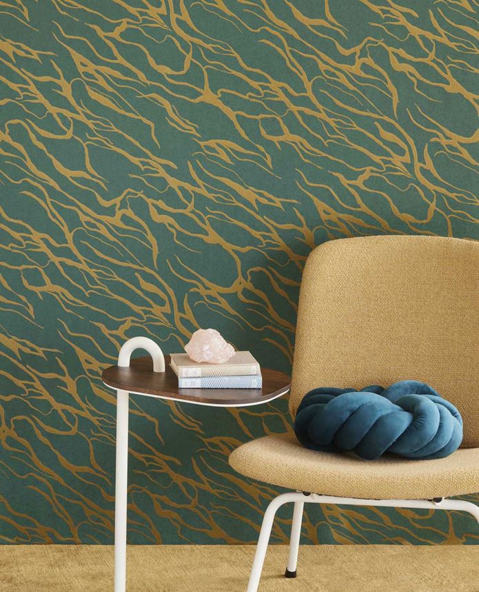 Green-gold non-woven wallpaper, 333644, Revive, Eijffinger