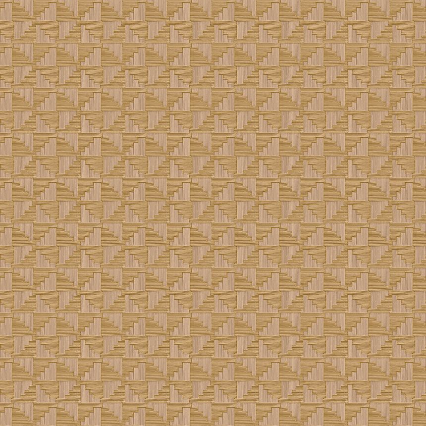 Ocher geometric retro wallpaper, 333652, Revive, Eijffinger