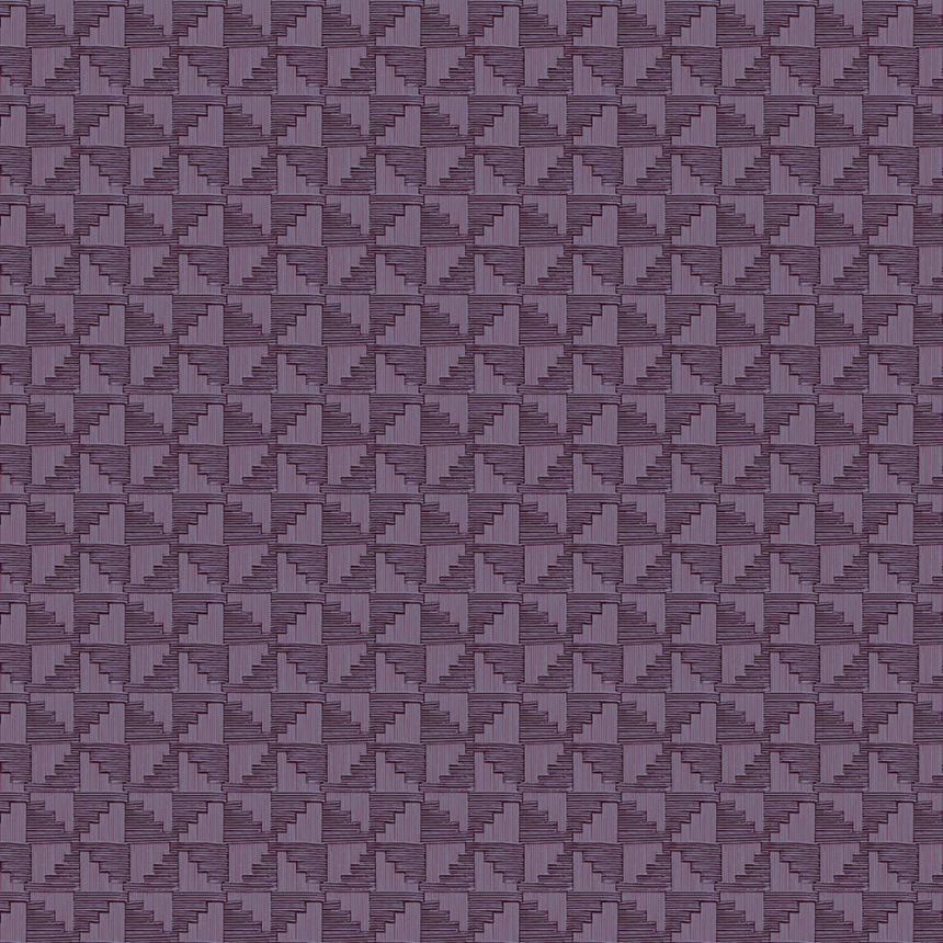 Blue-purple geometric retro wallpaper, 333656, Revive, Eijffinger