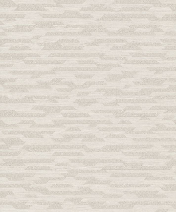 Cream geometric non-woven wallpaper BZ3201, Belize, Grandeco