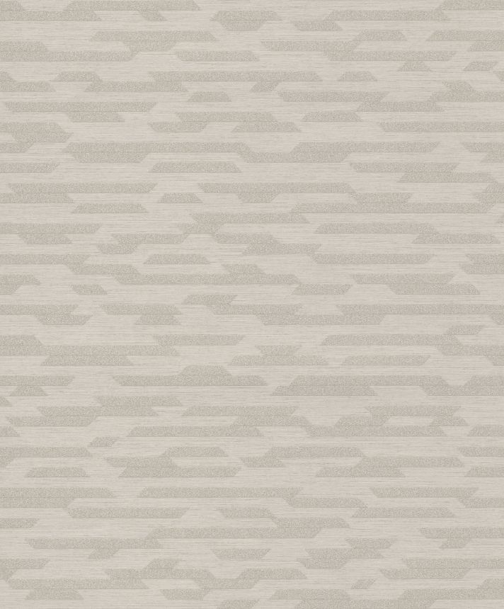 Gray geometric non-woven wallpaper BZ3213, Belize, Grandeco