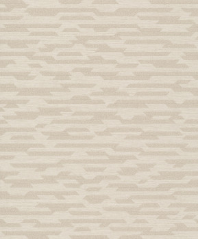 Beige geometric non-woven wallpaper BZ3215, Belize, Grandeco