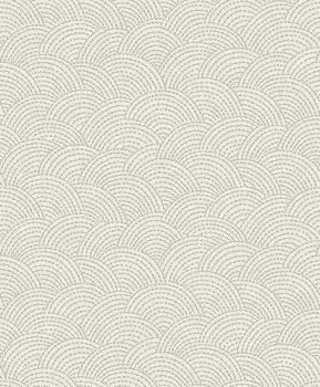 Gray-silver geometric non-woven wallpaper BZ3313, Belize, Grandeco