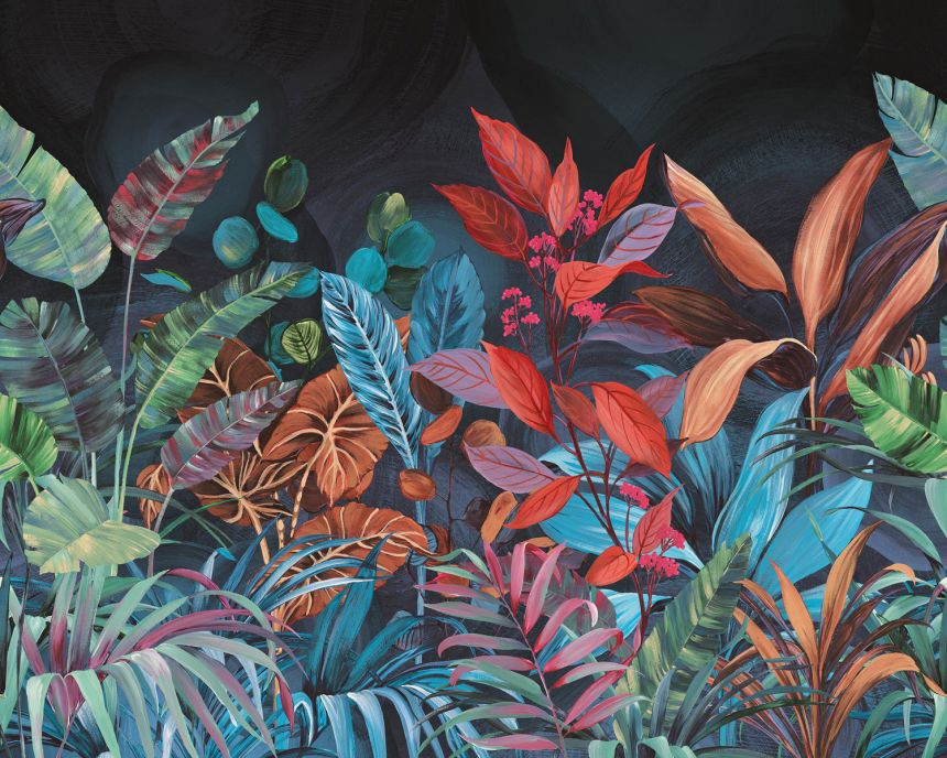 Non-woven wall mural, leaves, BZ6001 Belize Grandeco