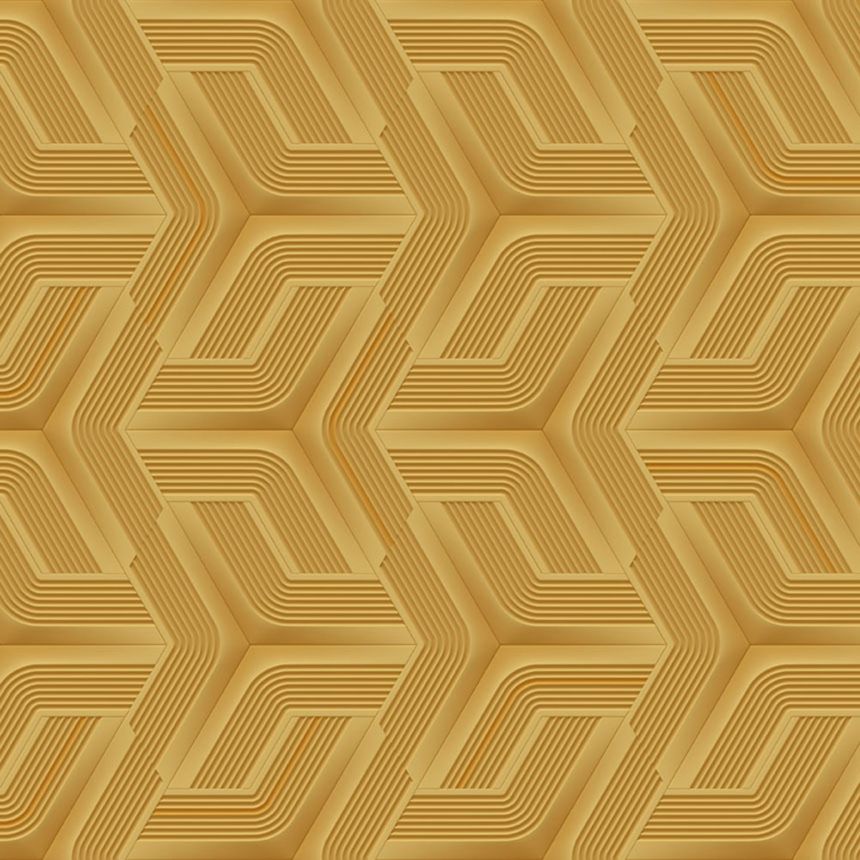 Luxury ocher geometric wallpaper, Z12800, Automobili Lamborghini 3