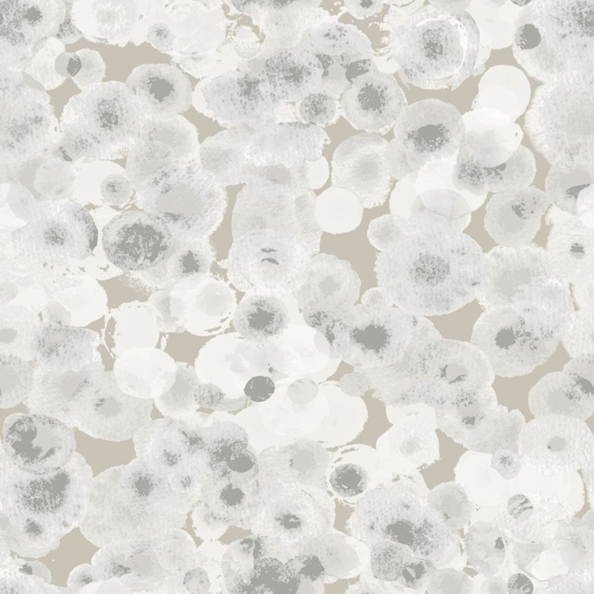 Children's beige wallpaper, bubbles, M1054-4, Mika,  ICH Wallcoverings