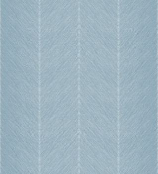 Blue non-woven wallpaper, zig zag pattern, M1803-1, Mika,  ICH Wallcoverings