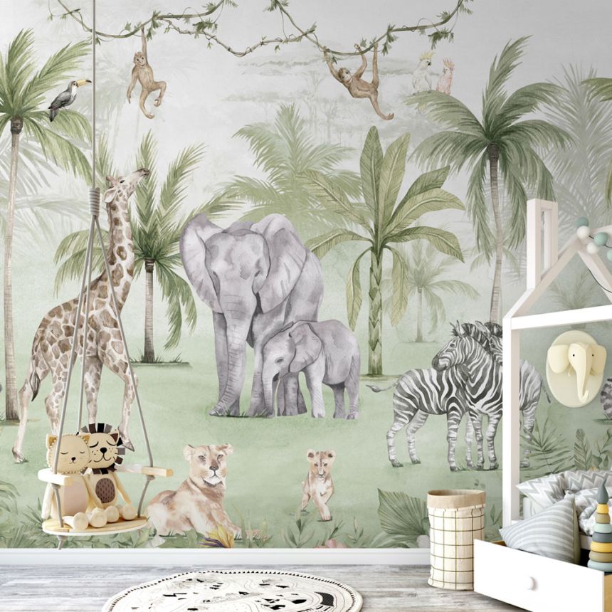 Children's wall mural, Jungle, 982-1, Mika,  ICH Wallcoverings