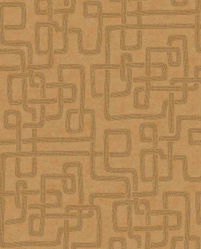 Non-woven wallpaper, brown,  fabric imitation, 340235, Solange, Eijffinger