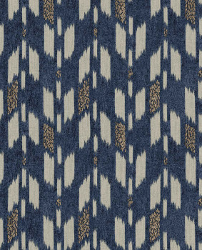 Non-woven wallpaper, blue,  fabric imitation, 340245, Solange, Eijffinger