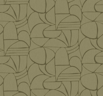 Non-woven wall mural, green, ethno, 340282, Solange, Eijffinger
