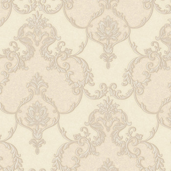 Baroque non-woven wallpaper, beige, 1403-3, Dante, AdaWall