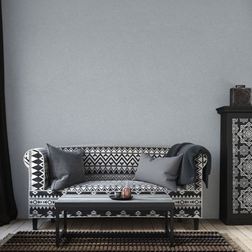 Non-woven wallpaper, gray, stucco, 1404-4, Dante, AdaWall