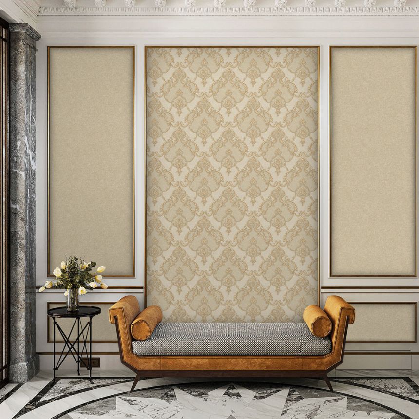 Non-woven wallpaper, beige, stucco, 1404-5, Dante, AdaWall