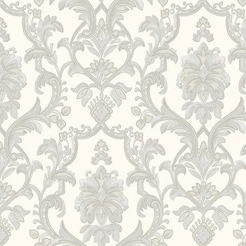 Baroque non-woven wallpaper, cream, 1407-1, Dante, AdaWall