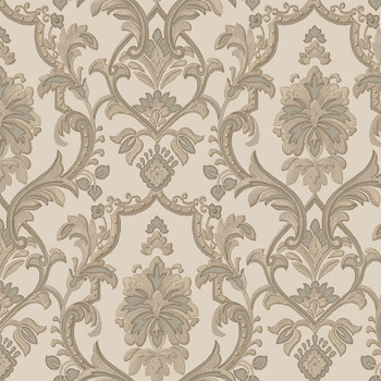 Baroque non-woven wallpaper, brown, 1407-4, Dante, AdaWall