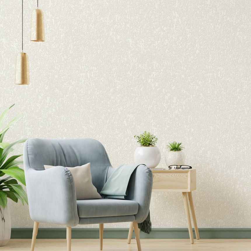Non-woven wallpaper, cream, stucco, 1408-1, Dante, AdaWall