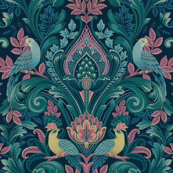 Green-pink ornamental wallpaper, A67801, Vavex 2026