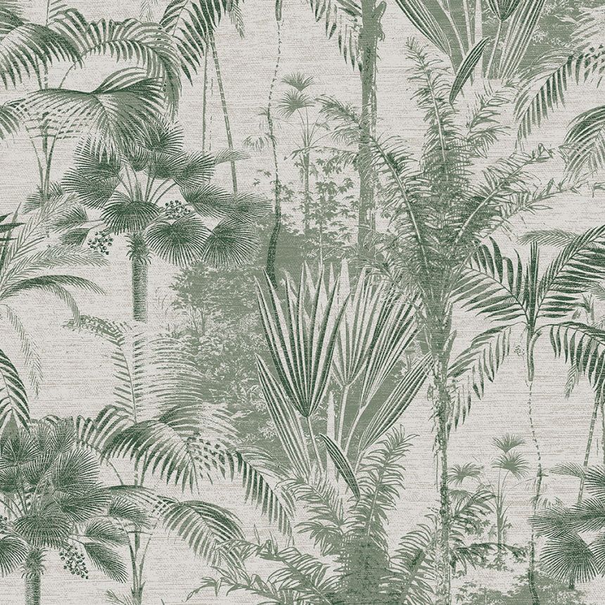 Green wallpaper, palm trees, leaves, 121163, Vavex 2026