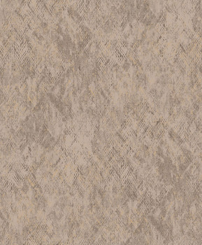 Non-woven wallpaper, brown, imitation snakeskin, M33418, Nomade, Ugépa
