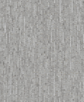 Non-woven wallpaper, grey, mat imitation, M64919, Nomade, Ugépa