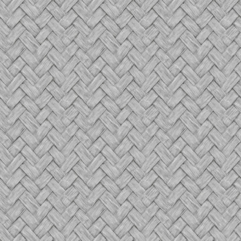 Non-woven wallpaper, grey, mat imitation, M69099D, Nomade, Ugépa