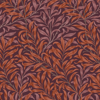 Non-woven wallpaper, purple, branches, 124243, William Morris At Home
