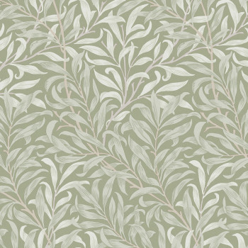 Non-woven wallpaper, green, branches, 124248, William Morris At Home