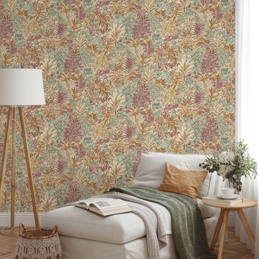 Luxury non-woven wallpaper, trees, leaves, Z15501, Mini Trend, Zambaiti Parati