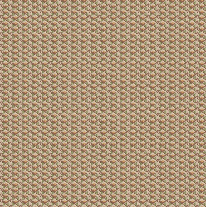 Luxury geometric non-woven wallpaper, pink-green, Z15503, Mini Trend, Zambaiti Parati