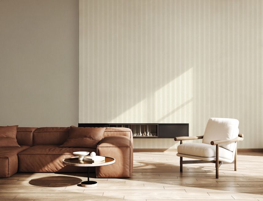 Luxury non-woven wallpaper, beige, fabric imitation, Z15542, Mini Trend, Zambaiti Parati