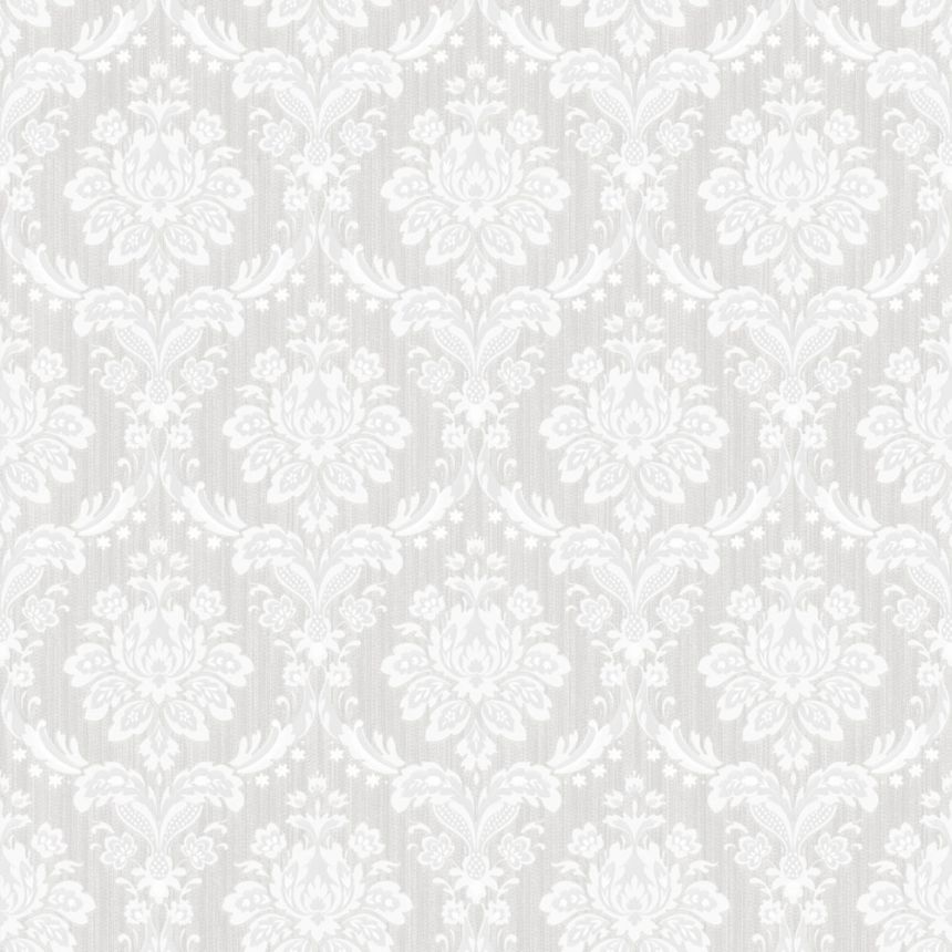 Luxurious baroque non-woven wallpaper, grey, Z15547, Mini Trend, Zambaiti Parati