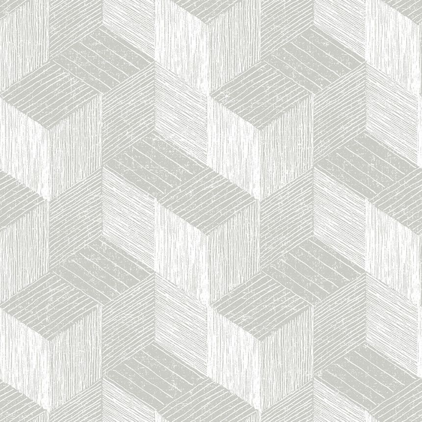 Geometric 3D non-woven wallpaper JF3302, Geometry, Vavex