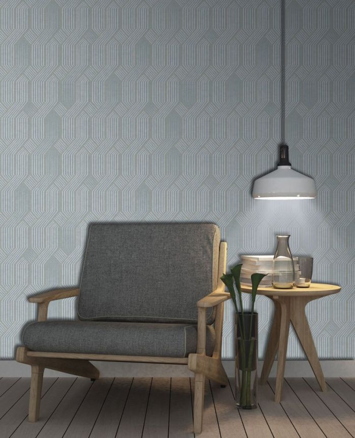 Geometric non-woven wallpaper MO22863, Geometry, Vavex