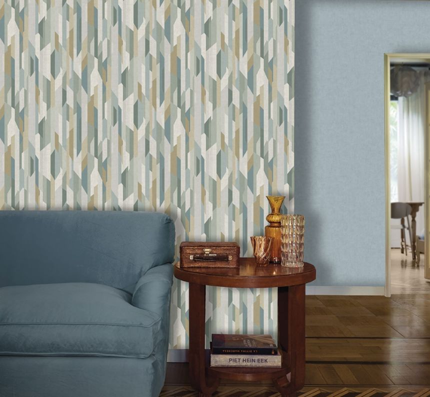 Geometric non-woven wallpaper MO22823, Geometry, Vavex