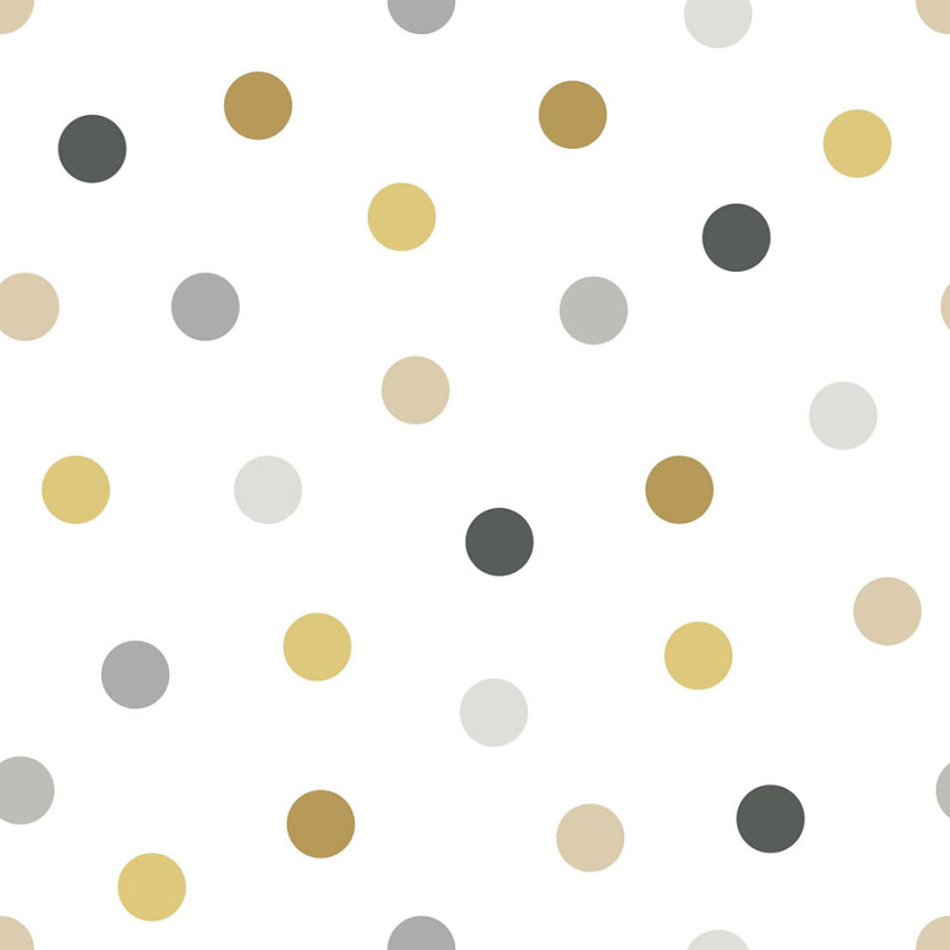 Children's non-woven wallpaper 139042, Polka dots, Let's play, Esta