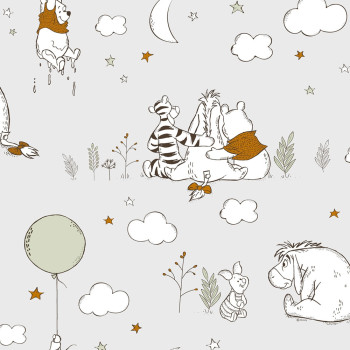 Children's paper wallpaper, Winnie the Pooh, 108594, Winnie the Pooh Up, Up and Away, Kids @ Home 6, Graham & Brown