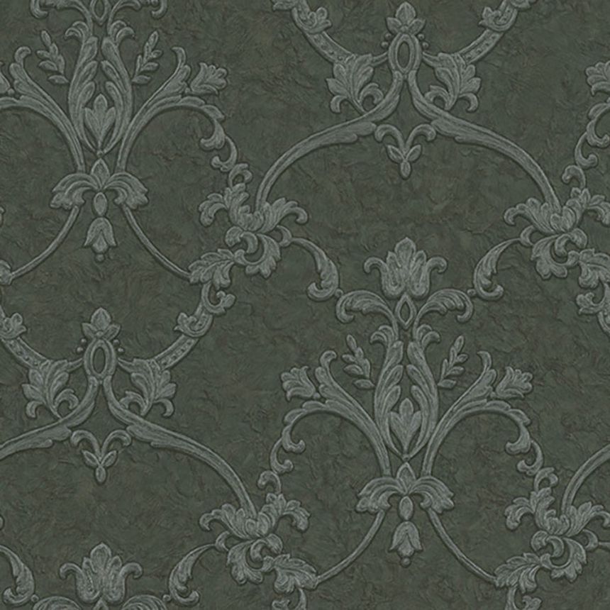 Embossed baroque wallpaper with ornaments Z46041, Trussardi 6, Zambaiti Parati