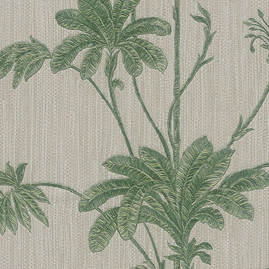 Luxury non-woven wallpaper with leaves Z21140, Metropolis, Zambaiti Parati