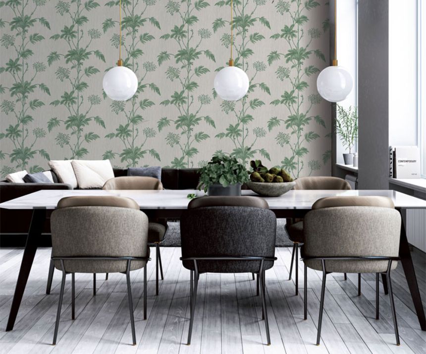 Luxury non-woven wallpaper with leaves Z21140, Metropolis, Zambaiti Parati