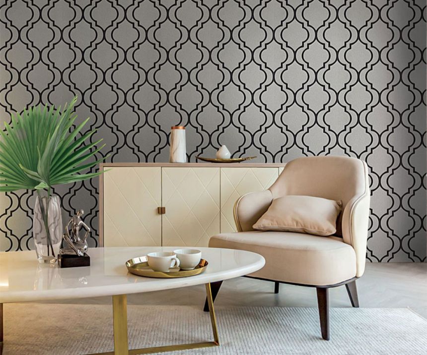 Ornamental wallpaper, imitation terrazzo, granite Z21131, Metropolis, Zambaiti Parati