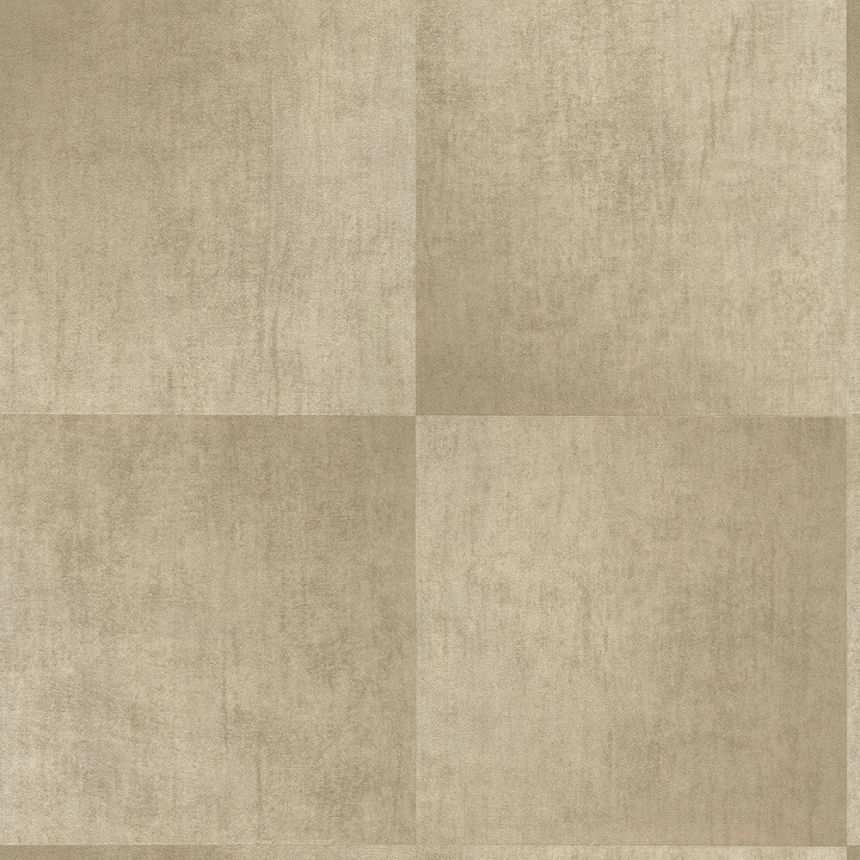 Brown-beige geometric design wallpaper, fabric texture 45251, Feeling, Emiliana