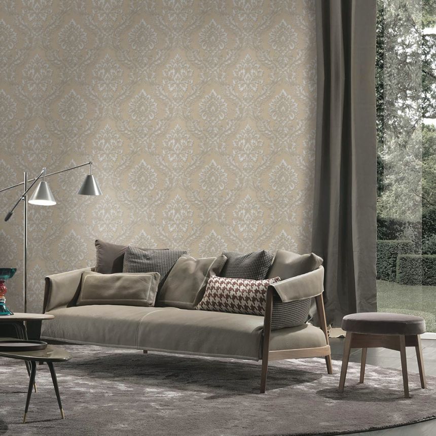 Non-woven baroque damask wallpaper 45224, Feeling, Emiliana