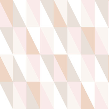 Non-woven wallpaper, colored triangles 139196, Art Deco, Esta