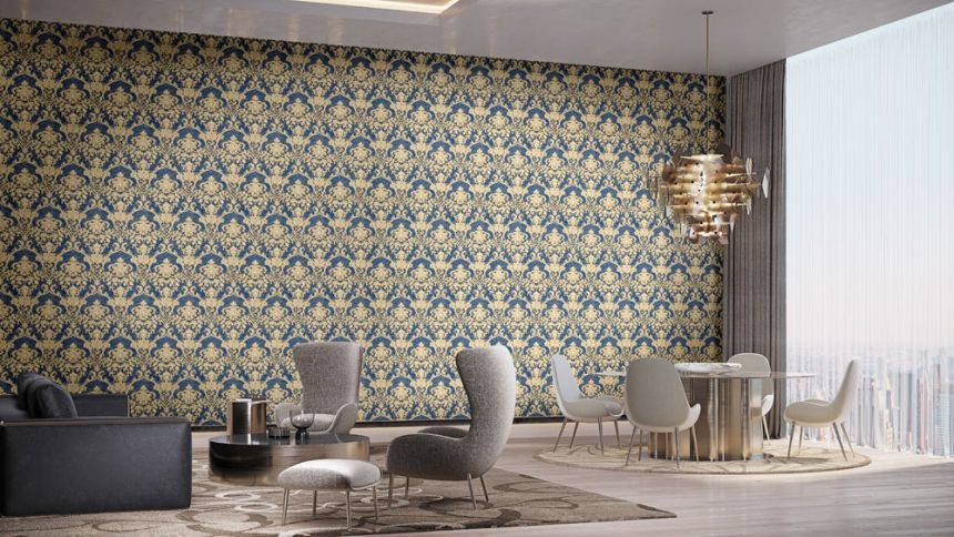 Luxury non-woven wallpaper Z64835, Baroque pattern, Elie Saab, Zambaiti Parati